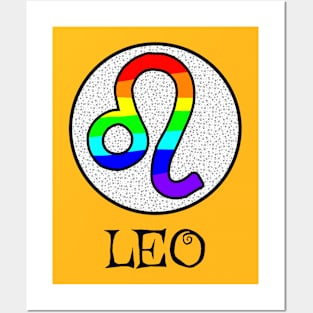 ZODIAC PRIDE LEO Posters and Art